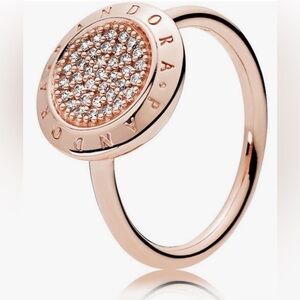AUTHENTIC NEW PANDORA ROSE GOLD SIGNATURE RING